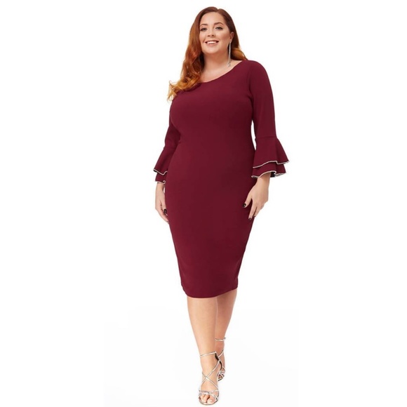 Carla Midi Dress (Plus Size) - Picture 4 of 4